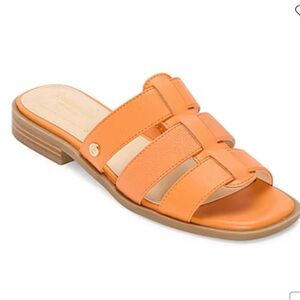 NIB Women’s Size 9 M Liz Claiborne Meridian Tangerine Memory Foam Sandals